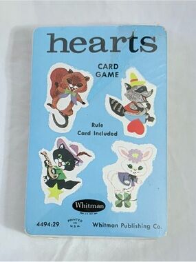 Vintage New Whitman Hearts Card Game